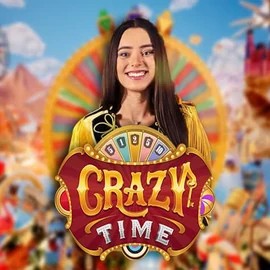 Crazy Time slot icon by Evolution, available at BalooBet Casino