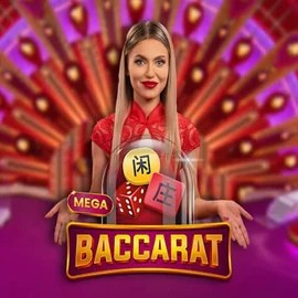 Live Casino logo of Mega Baccarat from Pragmatic Play at BalooBet Casino