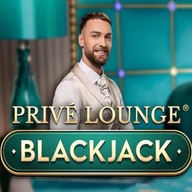 Privé Lounge Blackjack online game logo by Pragmatic Play on baloobets.de